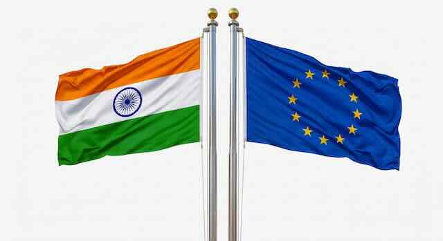 India-EU Flags