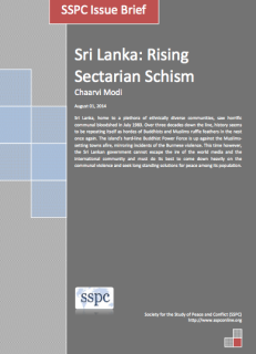 Sri Lanka: Rising Sectarian Schism
