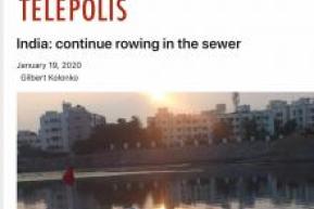 Telepolis (Heise Online): "India: continue rowing in the sewer"
